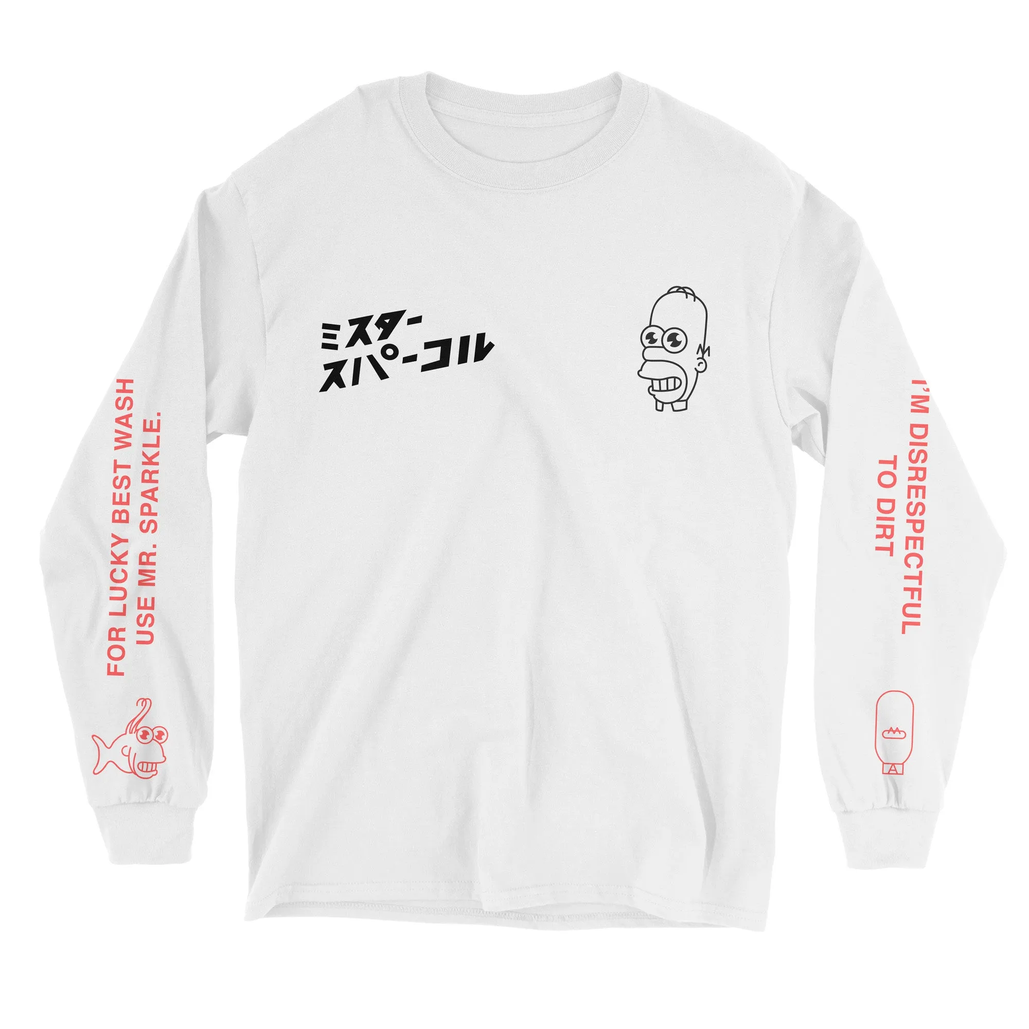 Mr. Sparkle Long Sleeve (White)