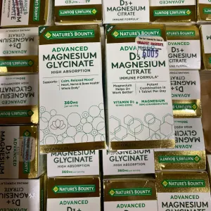 Nature's Bounty Advanced Magnesium Glycinate and D3  Magnesium Citrate Inmune Formula High Absorption (50 Pcs Lot)