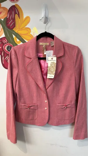 New Andrew & Co Pink Blazer Jacket, M