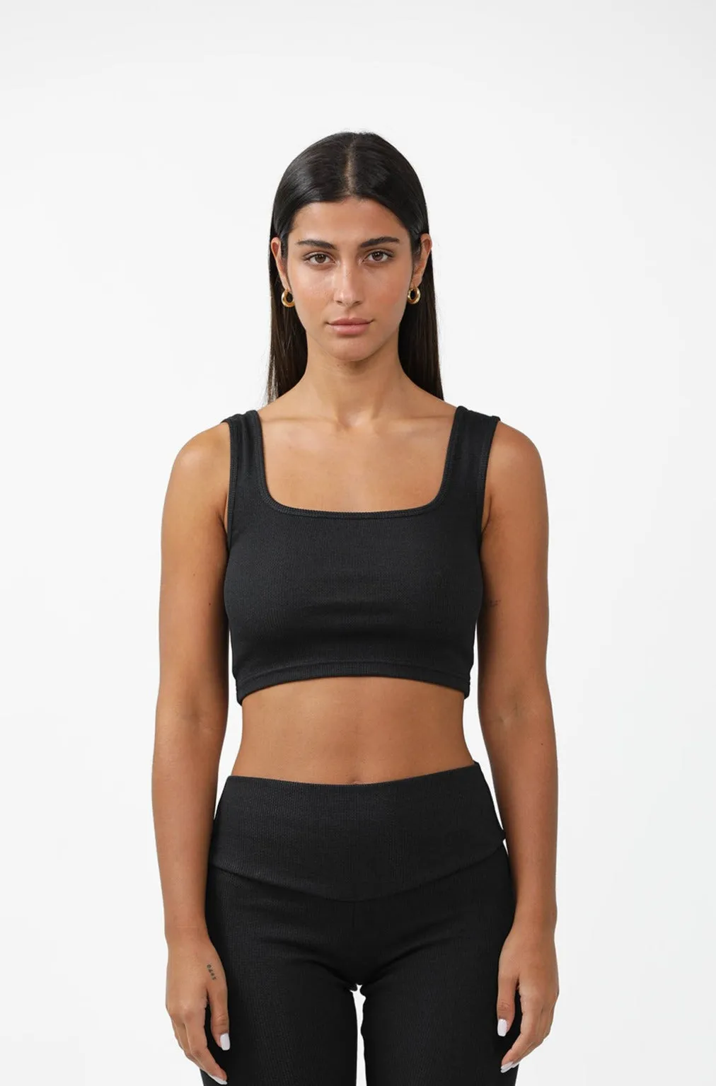 Organic Cotton & Bamboo Ribbed Strap Top