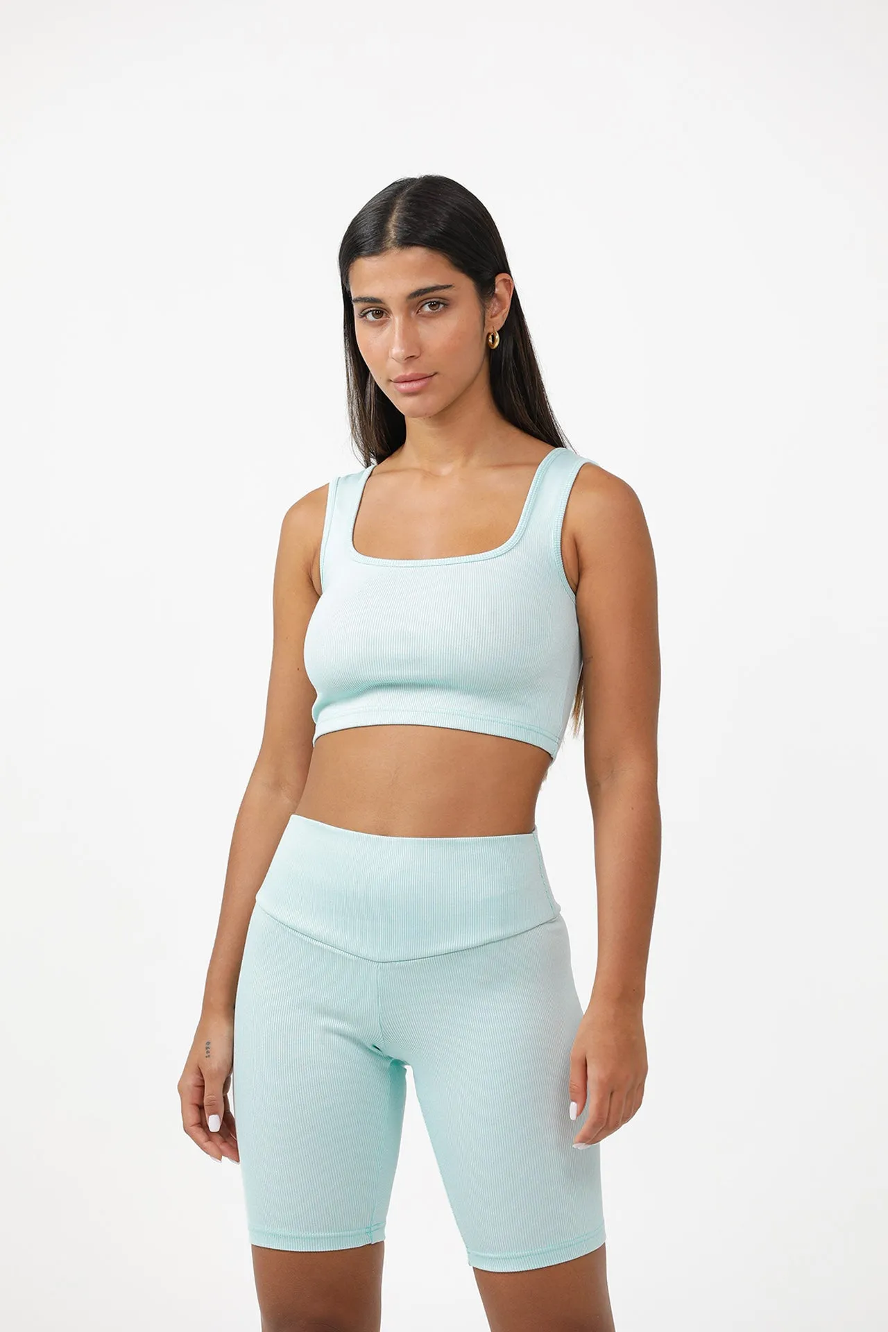 Organic Cotton & Bamboo Ribbed Strap Top