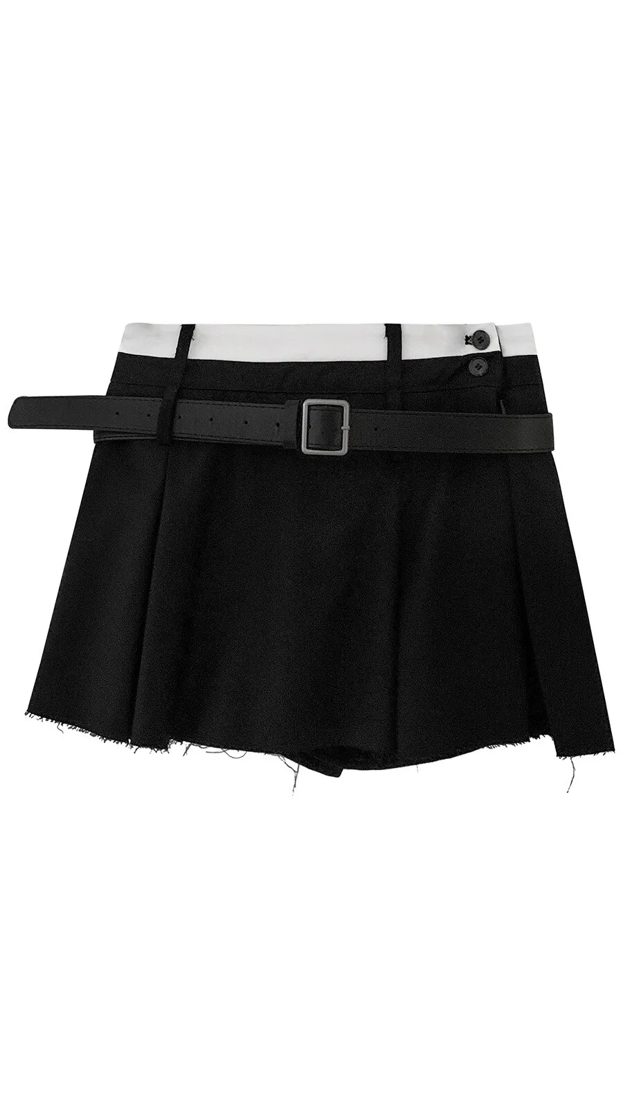 PIN GROUPS Ani Kang |y2k Streetwear Pleated Skirt Women Korean Fashion Low Waist A-line Patchwork Sexy Mini School Skirt Shorts Gyaru