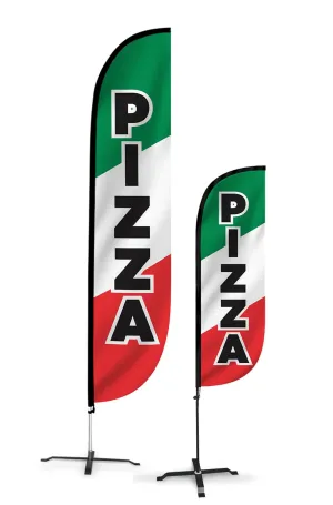 Pizza Feather Flag