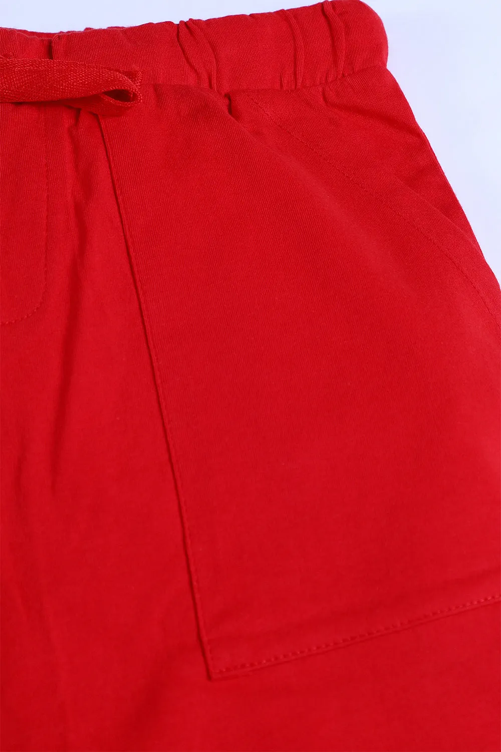 Red basic Short