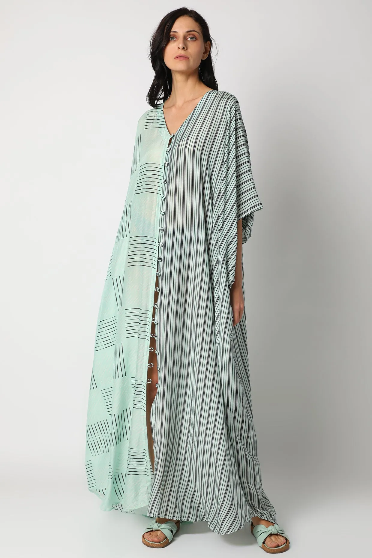 Revitalise Print Kaftan vVyom x deme | Limited Edition Loungewear