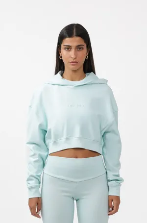 S2J044MI  Oversized Cropped Hoodie