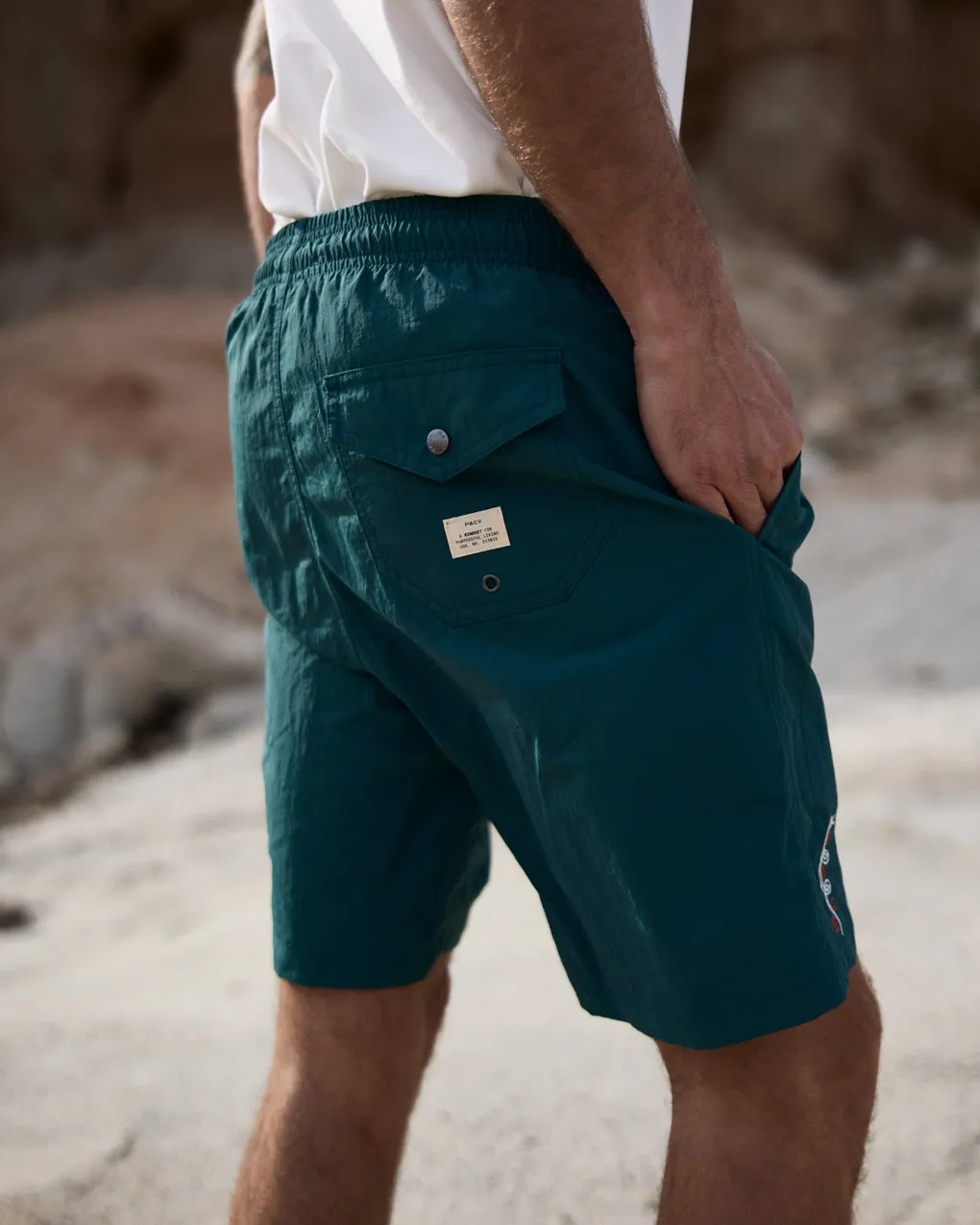 Serpent Board Short - Petrol Green