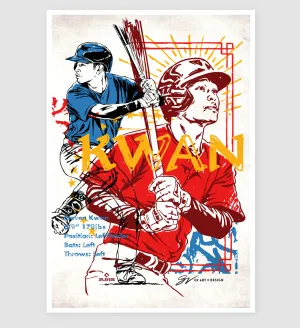 Steven Kwan Sketch Art Print