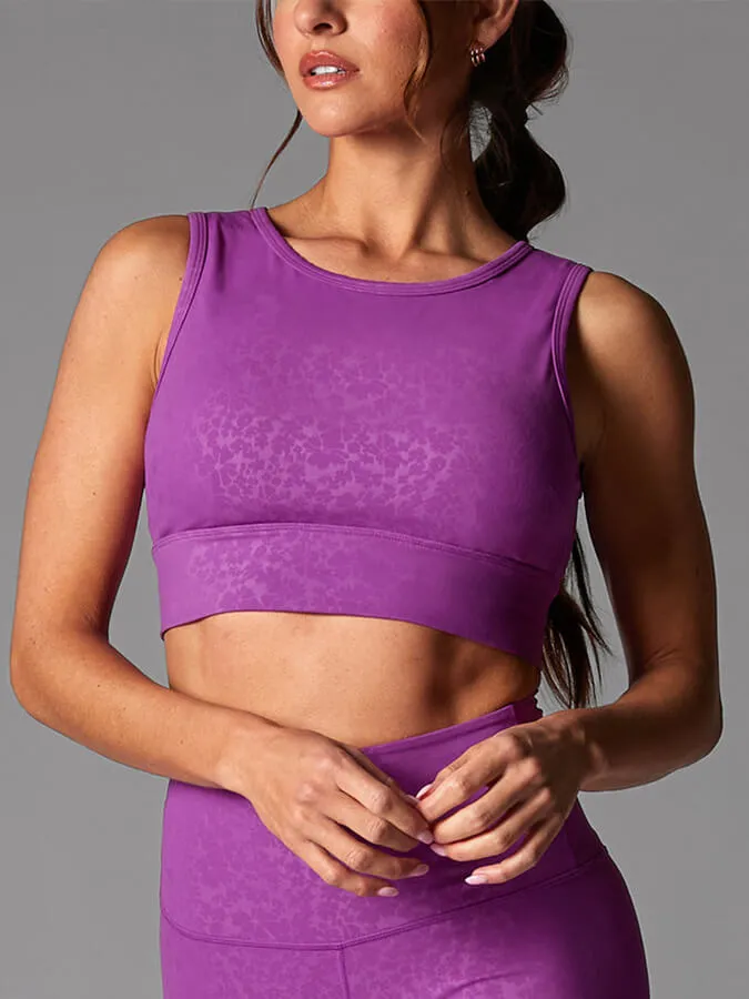 Tavi Agility Women's Sports Bra - Violet Floral