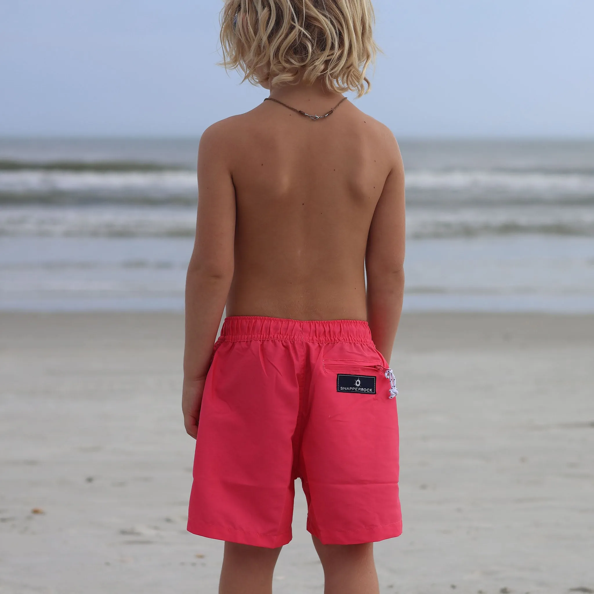 Vintage Red Comfort Lined Swim Short