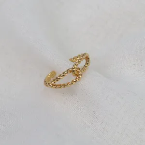 Viti | Gold Plated Adjustable Ring