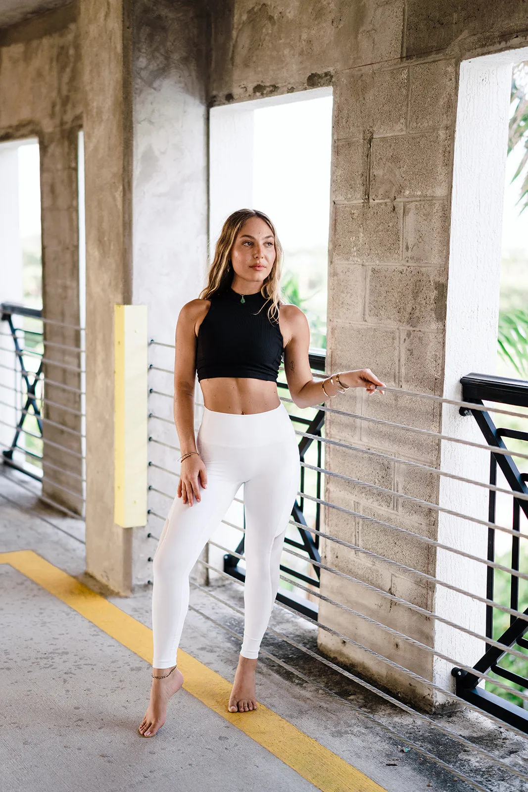 White Luminous Leggings