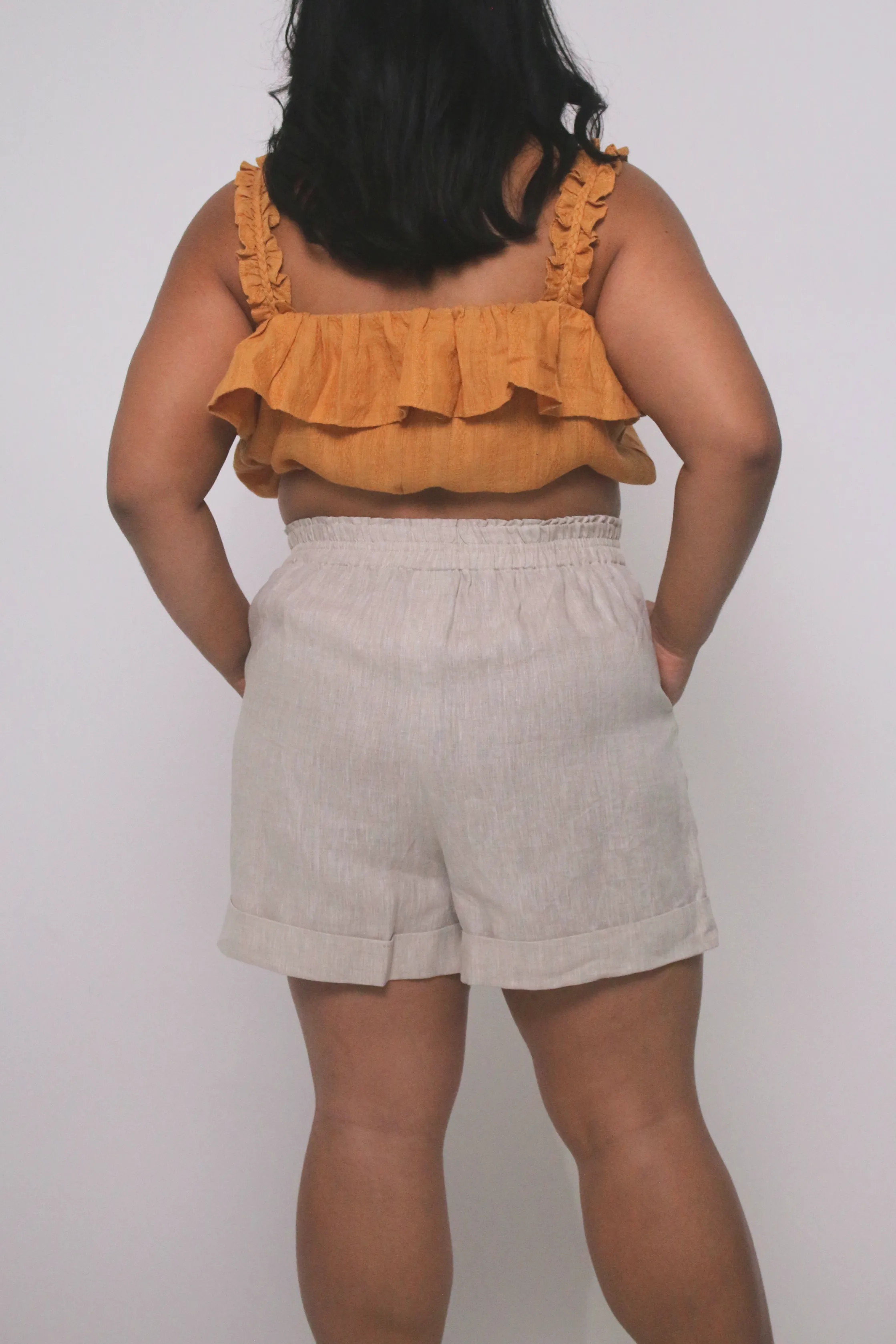 Winnie 100% Linen Shorts