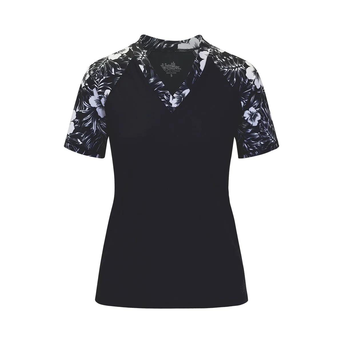 Women's Short Sleeve V-Neck Sun & Swim Shirt