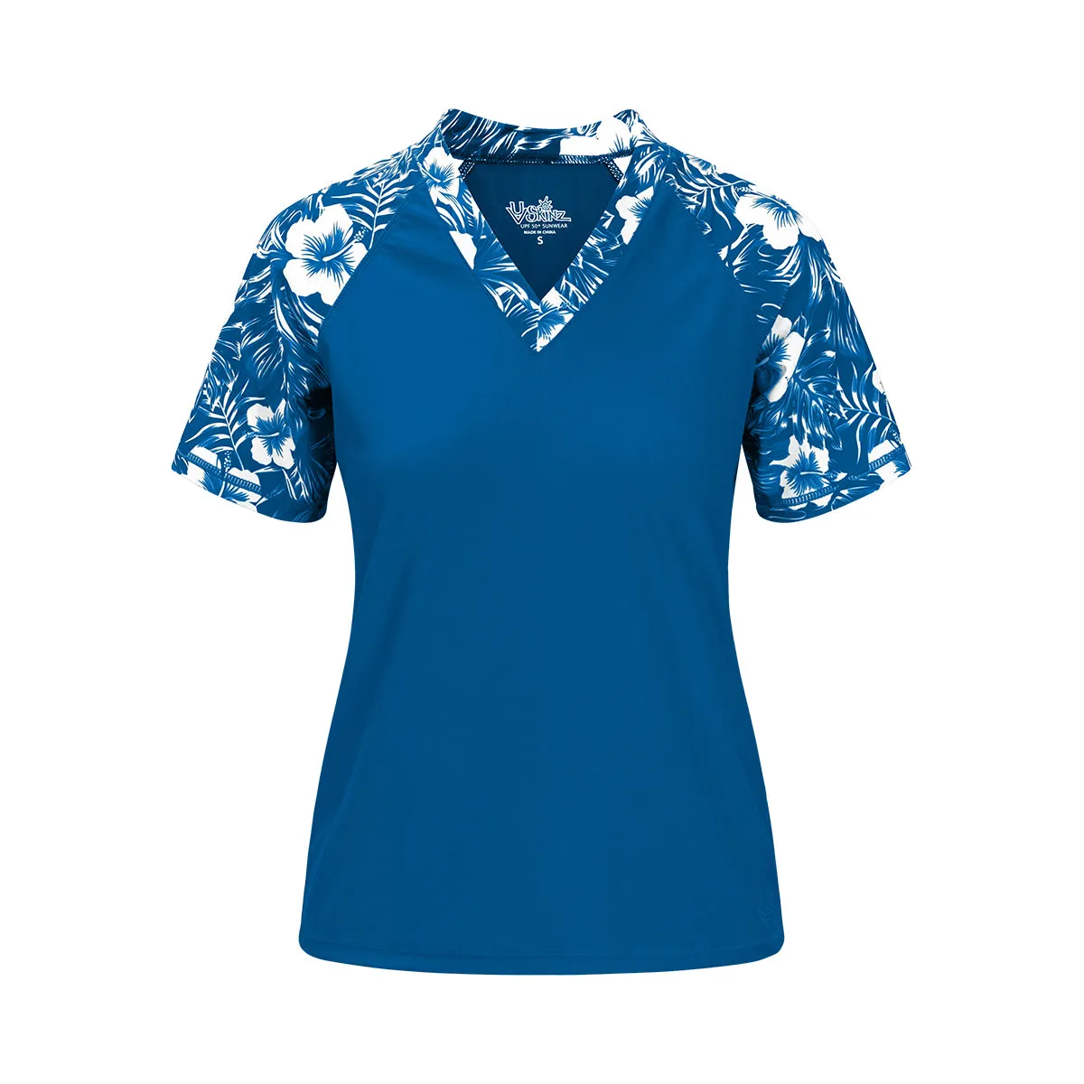 Women's Short Sleeve V-Neck Sun & Swim Shirt